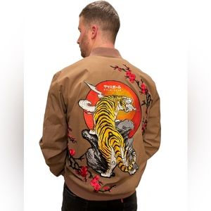 Men’s Japanese style bomber casual jacket handmade